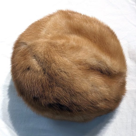 Vintage Fox Fur Hat Size S (21 1/2") - Picture 1 of 4